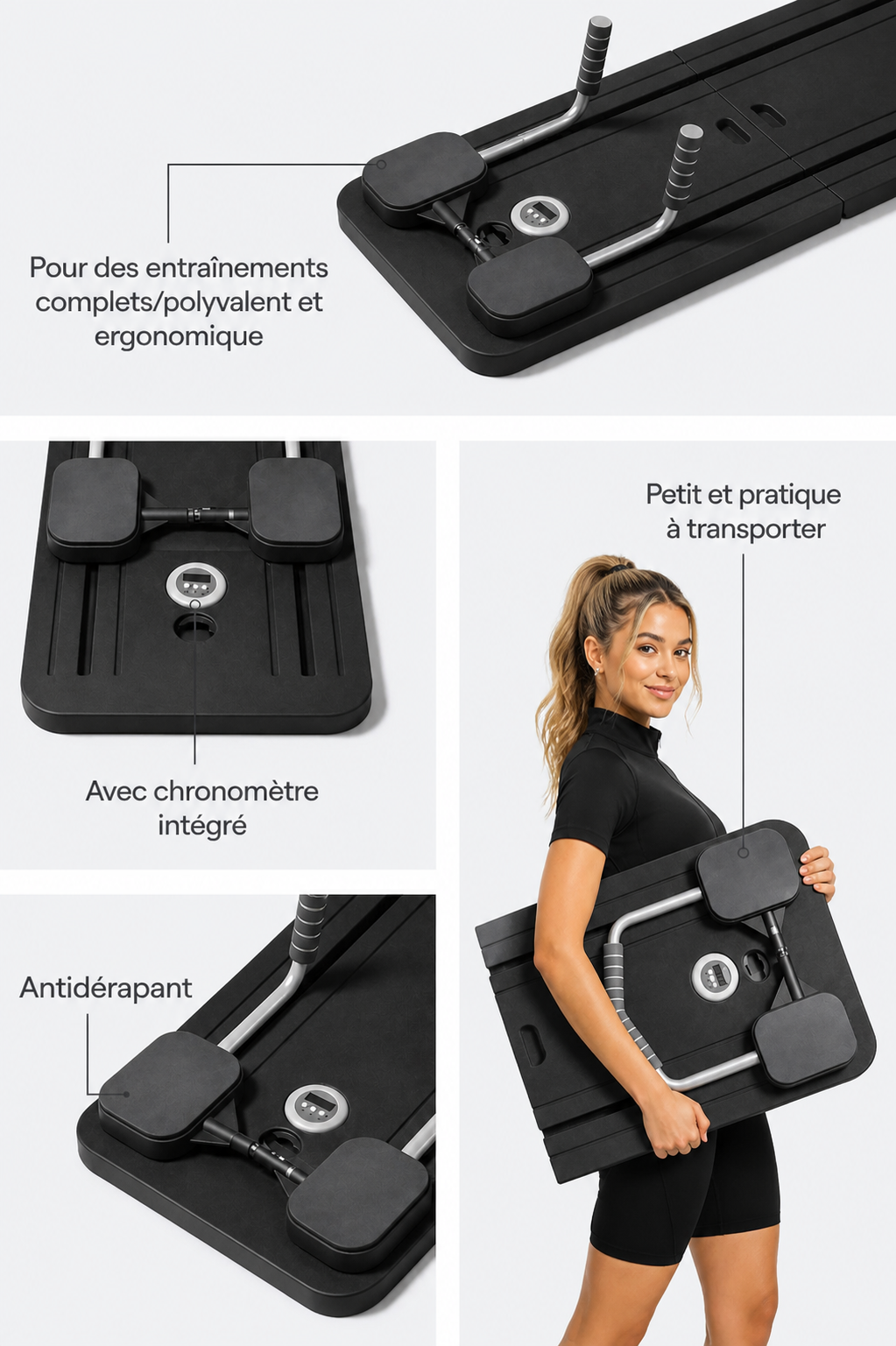 Pilates board noir mini fitness